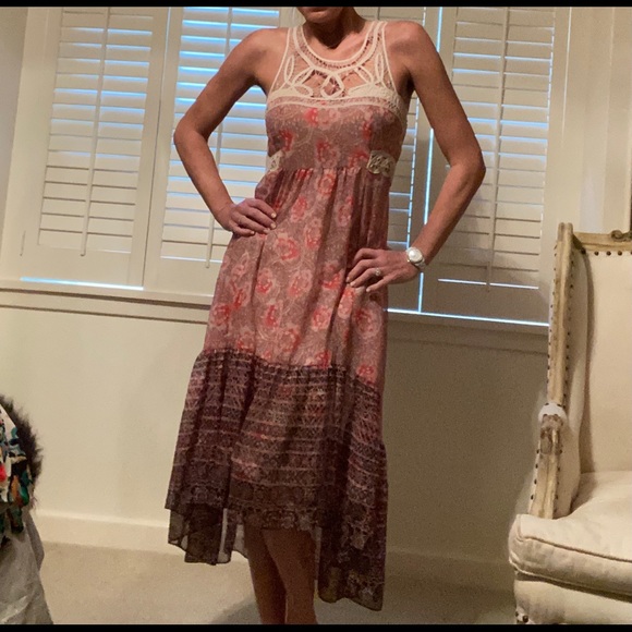 Free People Dresses & Skirts - Free People maxi dress with crochet details